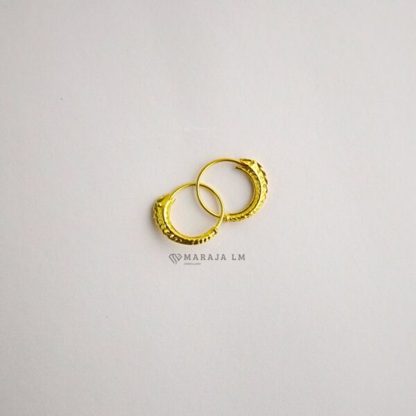 Anting Hoop Polished Dragon