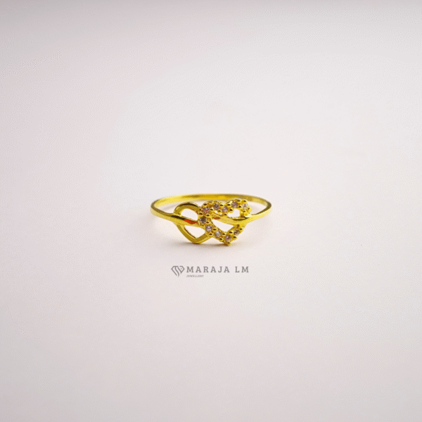 Cincin Polished Glitter Love